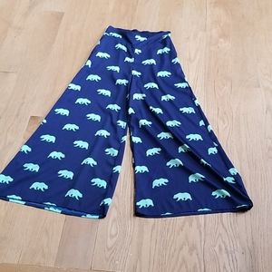 New Bar III Polar Bear Wide Leg Pants - SZ S